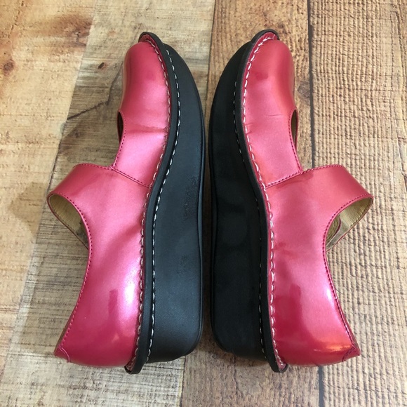 ALEGRIA Pink Mary Jane Clogs Breast Cancer EUC 35 - Picture 5 of 10